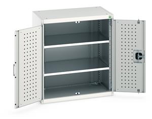 Bott Tool Storage Cupboards for workshops with Shelves and or Perfo Doors Bott Perfo Door Cupboard 800Wx525Dx900mmH - 2 Shelves